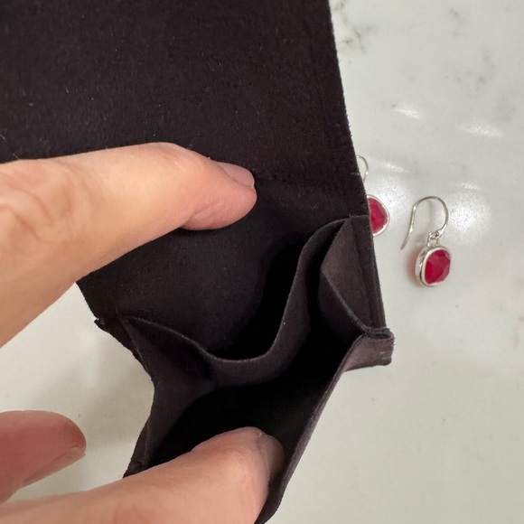 Monica vinader earrings siren wire with pouch pink quartz 💗 - Picture 5 of 5